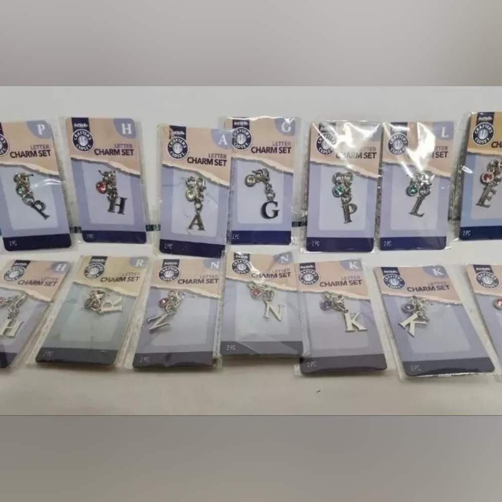 ArtSkills Crafter Closet Letters Charm Set 2 piece sets in Each Package